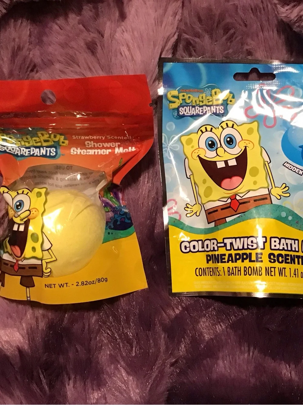 SpongeBob SquarePants Blue and Yellow Color-Twist Bath Bomb